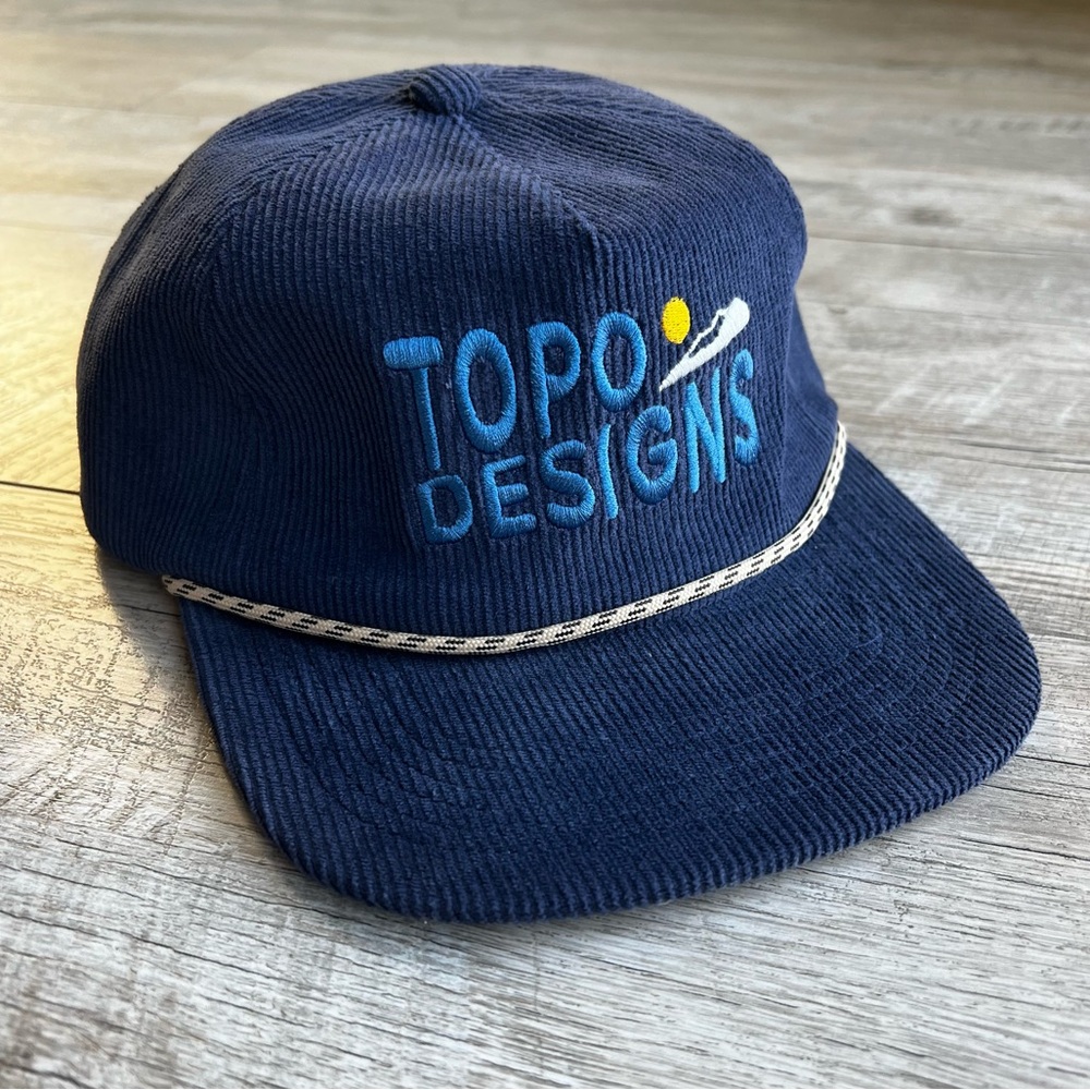 Topo Designs Corduroy Blue Adjustable Hat!